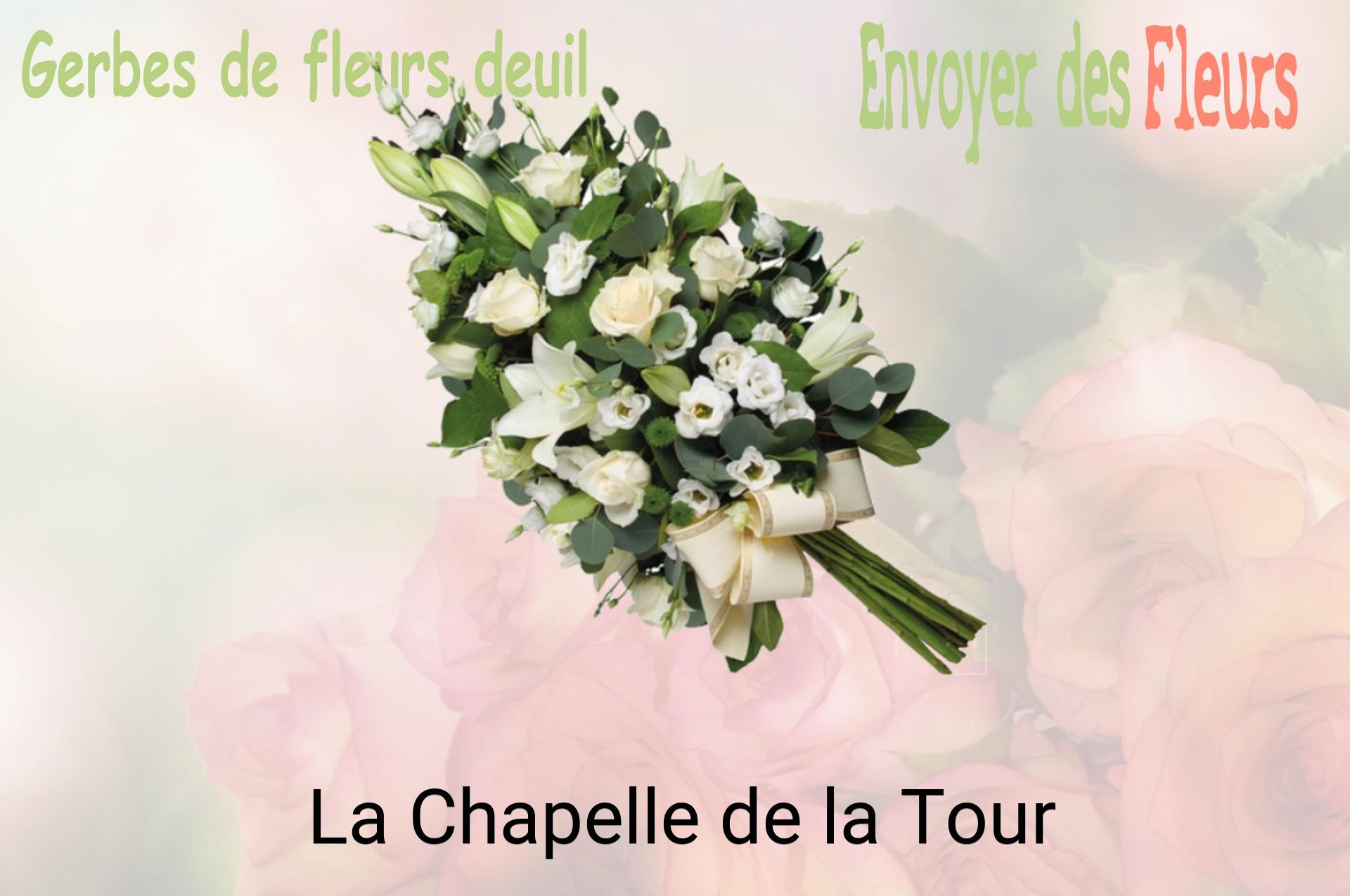 Gerbe de fleurs de deuil livrée à La Chapelle-de-la-Tour